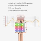 thumbnail of Microphone Sans Fil LED Bluetooth Avec Réduction De Bruit Et Effets Sonores Rose YONIS