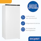 thumbnail of Exquisit Gefrierschrank, 145 Liter, Standgerät, 4-Sterne-Gefrieren, -18 °C, Gefrierschubladen, leise, GS5145-050C weiss