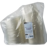 thumbnail of 8 X 50 Feinkost- und Salatschalen mit Klappdeckel, R-PET oval 1000 ml 6,6 cm x 15,8 cm x 18,4 cm klar