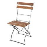 thumbnail of Biergarten Set Klapptisch + 4 Klappstühle klappbar Stahl Akazieholz 120x70cm