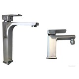 thumbnail of Rubinetteria serie completa miscelatori bagno lavandino appoggio e bidet squadrati