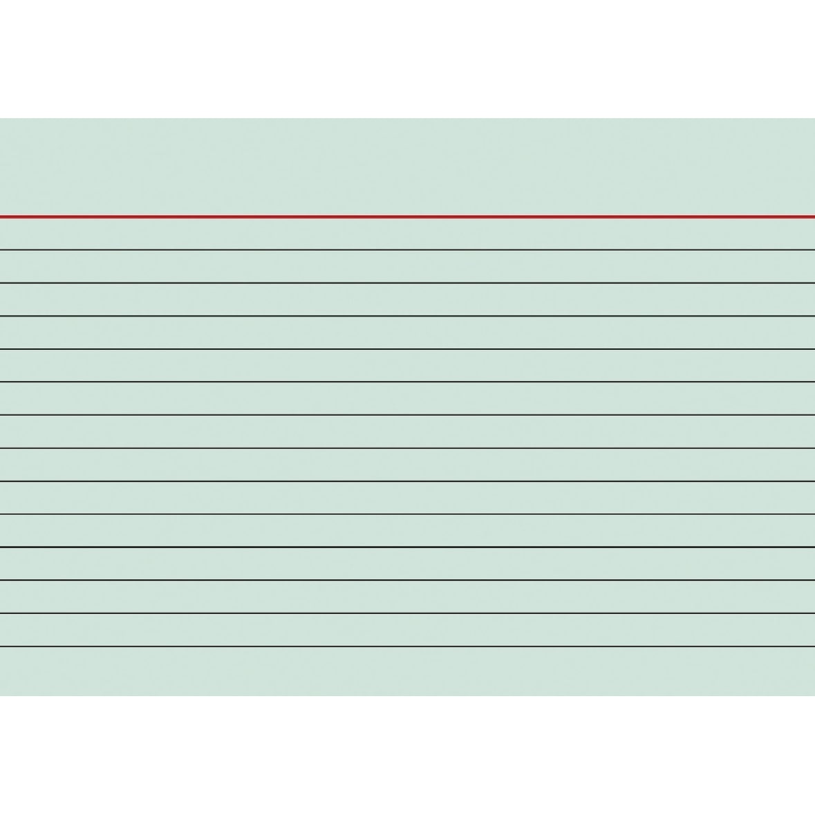 Karteikarten A6 liniert grün VE=40x100 Stück