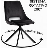 thumbnail of DUPI Sillón de Comedor CALPE | Butaca tapizado en Antelina | Diseño Moderno | 59x49x83 cm | Pack 2 Unidades | Gris Velvet