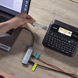 thumbnail of BROTHER Etiqueteuse bureautique pro PT-D610BTVP 18mm + adaptateur, ruban TZe 4m, câble, mallette