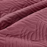 thumbnail of Tagesdecke 220x240 OEKO-TEX - rosa hellgrau Microfaser-Bezug wattiert gesteppt Wende-Design XXL Sofa Couch Bett Bettüberwurf