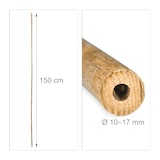 thumbnail of Relaxdays Bambusstäbe 150cm, aus natürlichem Bambus, 25 Stück, Bambusstangen als Rankhilfe oder Deko, zum Basteln, natur