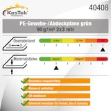 thumbnail of PE Gewebe-/Abdeckplane grün 90 g/m² 2x3 mtr