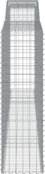 thumbnail of vidaXL Gabionen mit Hochbogen 7 Stk. 400x50x160/180cm Verzinktes Eisen