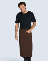 thumbnail of ROME - Recycled Bistro Apron with Pocket: One Size / White