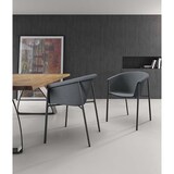 thumbnail of Nari - Sedia in tessuto grigio scuro 2 pz