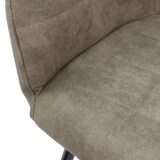 thumbnail of ECD Germany – Esszimmerstühle 2er Set Olive | Kunstleder, Armlehnen, Metallbeine, ergonomische Esszimmer- & Küchenstühle