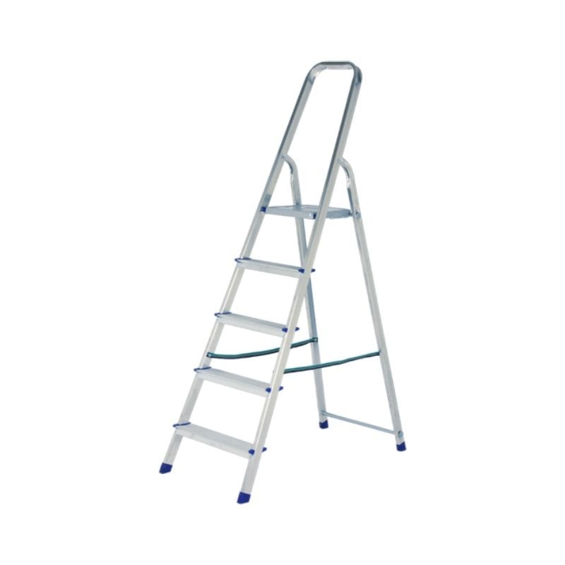 Scala Valentina domestica in alluminio a 5 gradini Portata max 150 kg Richiudibile Leggera Certificata