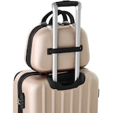 thumbnail of tectake PUCCI Set de 4 Valises Trolley Rigides avec Vanity Roulettes Champagne Métallisé et Poignée