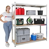 thumbnail of PROREGAL Schwerlastregal TAURUS XL | HxBxT 180x160x60cm | Fachlast 250kg | Verzinkt | Stecksystem Lagerregal Regalsystem