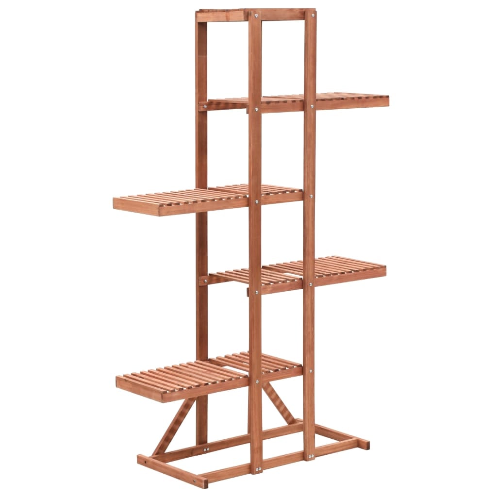 Helloshop26 - Soporte para plantas mueble para flores madera de cedro 86 x 36 x 139 cm marrón 02_0045170