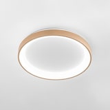 thumbnail of Krizia 50W LED-Deckenleuchte, neue beige Ausführung, dimmbar (3000K–4000K), Aluminium mit Opal-Acryl-Diffusor – Gealuce
