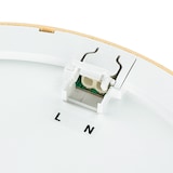 thumbnail of Platte LED plafondlamp LARA 1x 14 W Hout Den Wit Kunststof LE109712