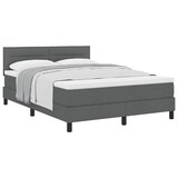 thumbnail of vidaXL Boxspringbett mit Kopfteil Dunkelgrau 160 x 200 cm Stoff