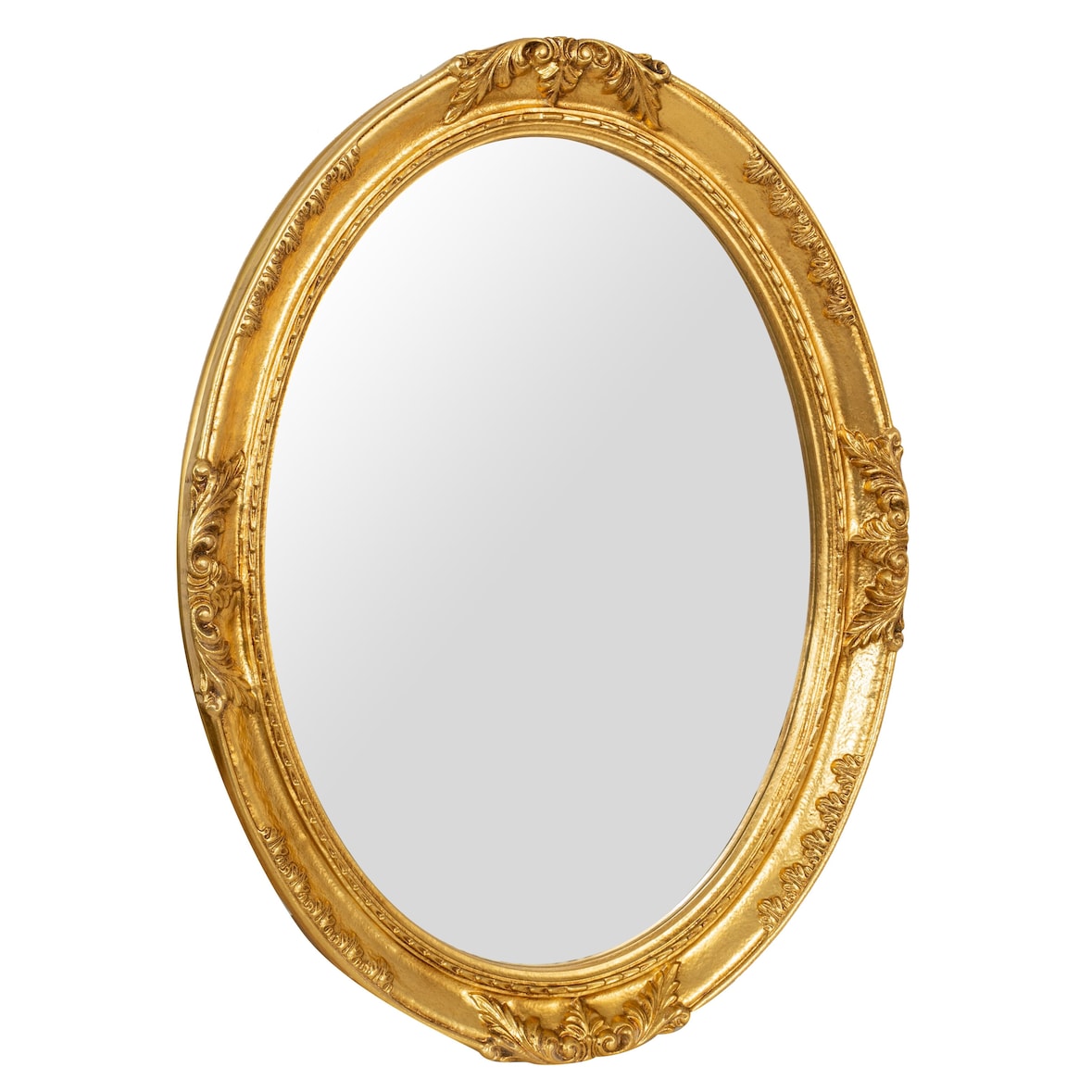 Specchiera da parete in legno finitura foglia oro anticata elegante per cucine moderne e rustiche