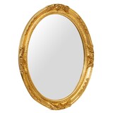 thumbnail of Specchiera da parete in legno finitura foglia oro anticata elegante per cucine moderne e rustiche