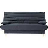 thumbnail of Clic clac 3 places LIV 20 - Tissu Soro gris - Couchage 125x190 cm - Avec coussins - L193 x P95 x H93 cm AUCUNE