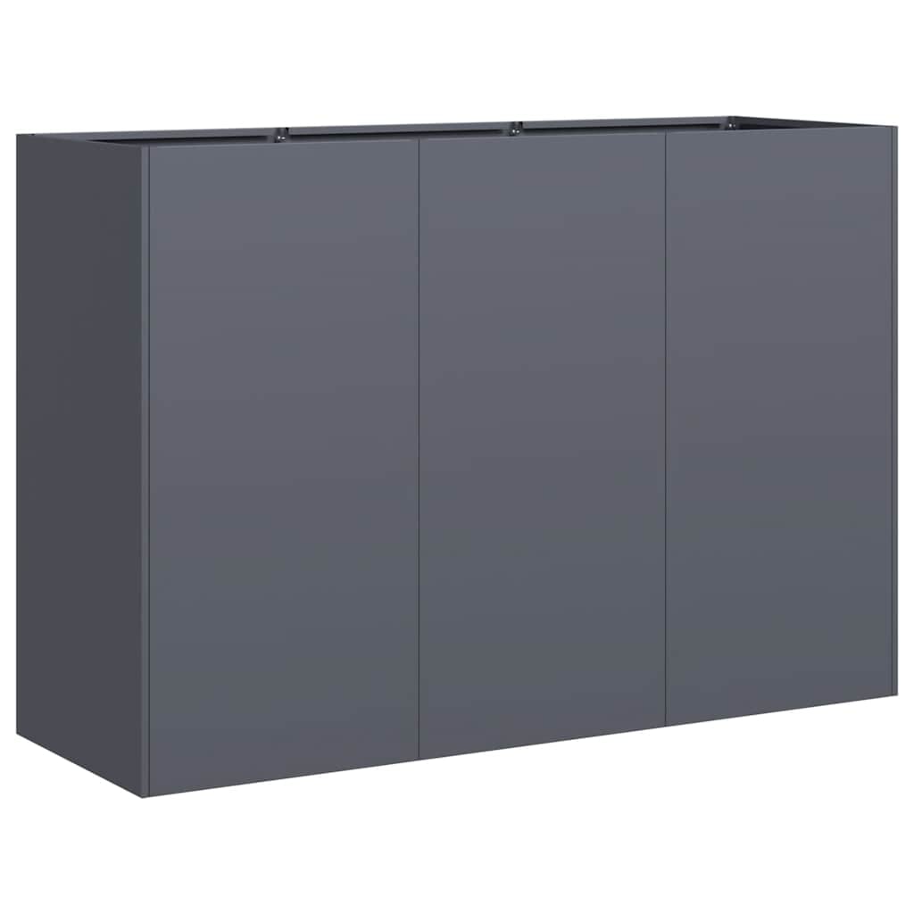vidaXL Pflanzkübel Anthrazit 120x40x80 cm Kaltgewalzter Stahl