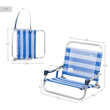 thumbnail of Aktive Silla de playa plegable pequeña marinera c/asa de hombro