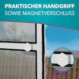 thumbnail of Fliegengitter Insektenschutz Tür Alurahmen auf Maß Mückengitter Balkontür,Farbe:anthrazit (RAL7016),Größe (Breite x Höhe):120 x 240 cm