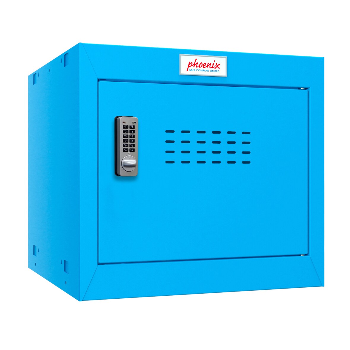 Phoenix CL0344BBE Würfel-Schließfach Cube Locker 44L Blau - Elektronisches Schloss - Für Hause, Büro, Fitness, Schüle