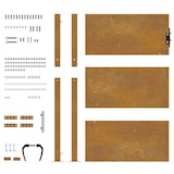 thumbnail of Puerta de jardín acero corten 105x155 cm