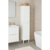 thumbnail of Dmora Badezimmersäule Hollywood, Säulenschrank für Badezimmer mit 2 Türen, Hängeschrank mit 2 Einlegeböden, 30x25h182 cm, Glänzend Weiß