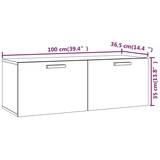 thumbnail of vidaXL Wandschrank Weiß 100x36,5x35 cm Holzwerkstoff