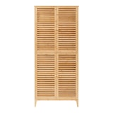 thumbnail of Helloshop26 - Badezimmerschrank/Regal aus Bambus 180 x 80 x 40 cm Naturfinish 03_0008885