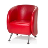 thumbnail of Loungesessel / Clubsessel ST. LUCIA Kunstleder rot hjh OFFICE