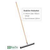 thumbnail of Wasserschieber 45cm Breit mit Holzstiel 140cm Lang Gummischieber Bodenabzieher Abzieher mit Stiel Wasserabzieher