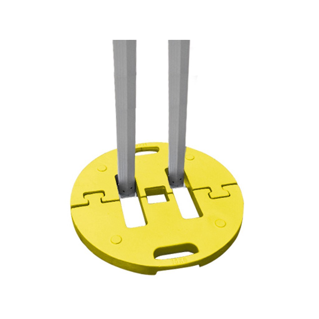 Base per gazebo richiudibile pieghevole universale in acciaio 15 kg gialla