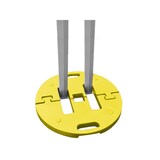 thumbnail of Base per gazebo richiudibile pieghevole universale in acciaio 15 kg gialla