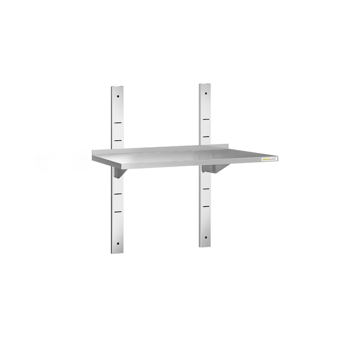 Wandregal aus rostfreiem Edelstahl 600 x 400 mm PREMIUM - GOLDOX®. GOLDINOX