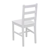 thumbnail of Conjunto de sala de jantar HWC-F77, conjunto de sala de jantar, madeira maciça casa de campo 110cm ~ branco