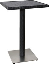 thumbnail of METRO Professional Mesa de Bar gastro Barbados Aluminium/ ratán PE, 70 x 70 x 108 cm, tablero aspecto madera, resistente a la intemperie, negro