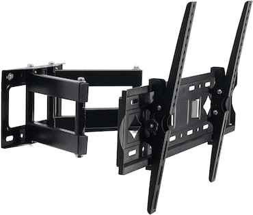 Soporte de Pared para Televisor TV 26-65 Universal Giratorio inclinable Pantallas Planas y Curvas con Doble Brazo 40kg 400x400mm