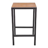 thumbnail of Bolero Bartisch quadratisch aus Stahl mit Akazienholz 600x600x1000mm