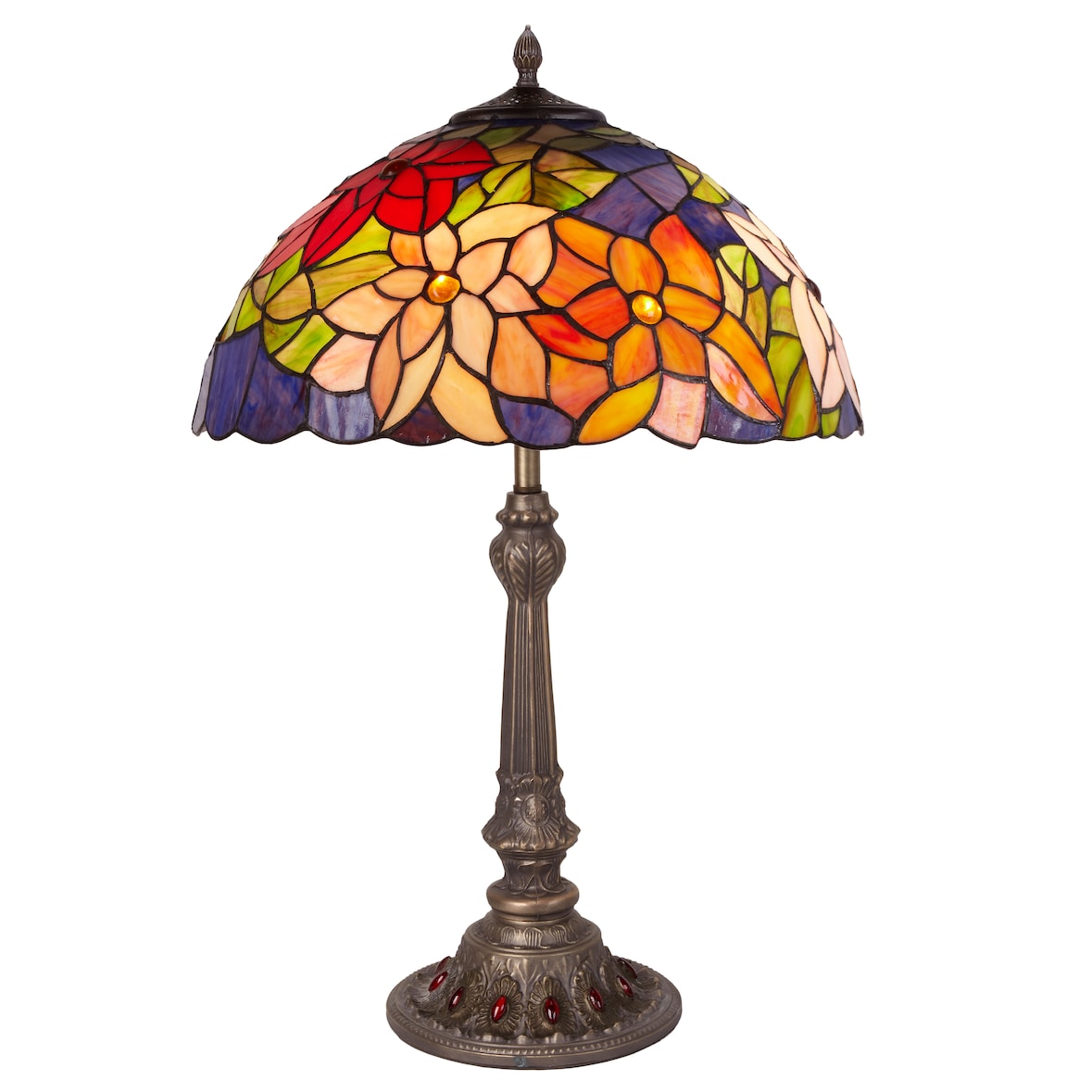 Sobremesa Tiffany base árbol Serie New York D-45cm