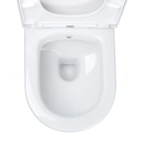 thumbnail of Hänge Wand WC mit Taharet Funktion, Bidet, Absperrventil, spülrandlos aus Keramik kompatibel mit Geberit Vorwandelement