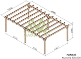 thumbnail of Cochera y Pérgola de Madera Laminada Lugo (Maderland)
