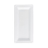 thumbnail of MONOUSO - Vassoi Canna da Zucchero Bagassa Bianco 26x13cm (500 Pezzi)