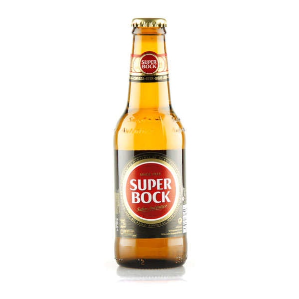 Super Bock Bière Blonde Portugaise 5,2% Lot 6 bouteilles 25cl Unicer