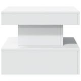 thumbnail of vidaXL Salontafel met LED-verlichting 50x50x40 cm wit