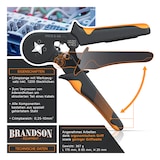 thumbnail of Brandson Crimpzange inkl. 1200 Aderendhülsen- Set - Profi Isolierhülsen Sortiment - Aderendhülsenzange - 0,25 mm2-10mm2
