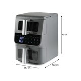 thumbnail of Friteuse Sans Huile - Domo - Airfryer Do550fr - Double Cuve 3.5 L + 6,5 L - 10 Programmes - 2500 W